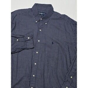 Ralph Lauren Blake Men's XL Button-down Long Sleeve Shirt Micro-check Pattern